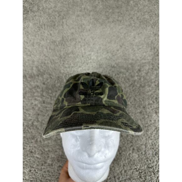 Adidas Originals Hat Mens One Size Green Camo Camouflage Strap Back Cap - Picture 1 of 10